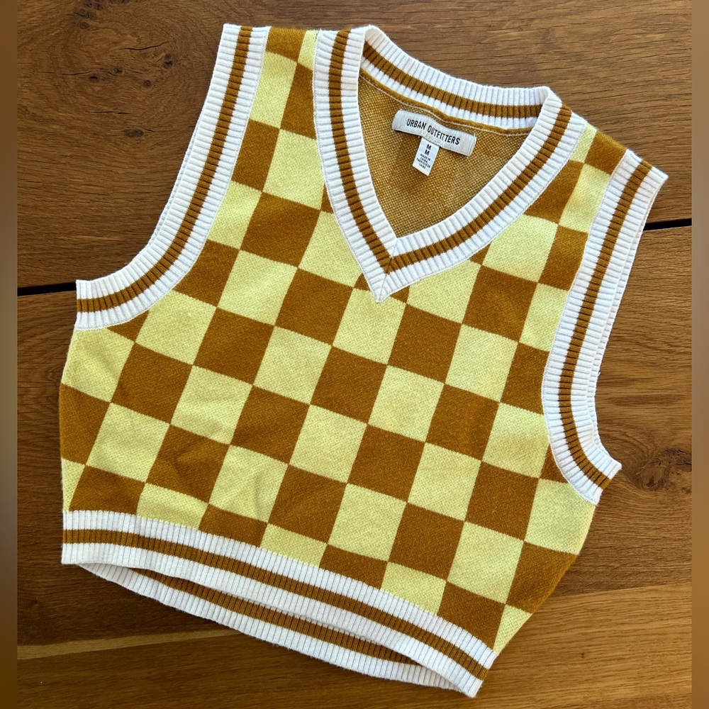 Urban Outfitters checkered sweater vest
